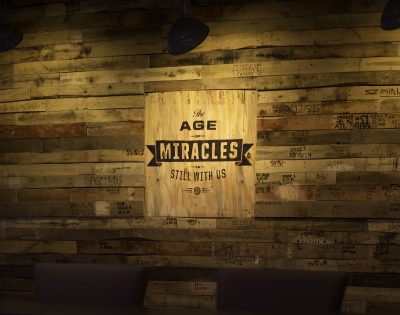 The Age of Miracles is Still With Us is one of the quotes on the wall of the Pathway Program's coffee shop.